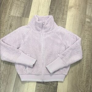 ☀️Athleta  Light Purple Fleece Jacket
